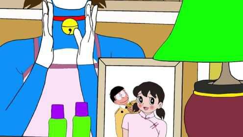 搞笑动画：你怎么穿着静香的衣服？