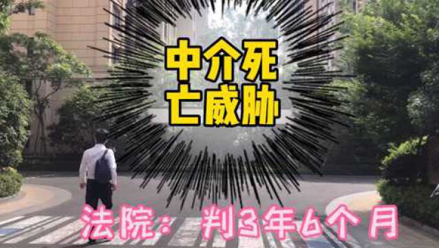 房产中介勒索买家:报警搞死你儿孙,结果来了:判处3年零6个月