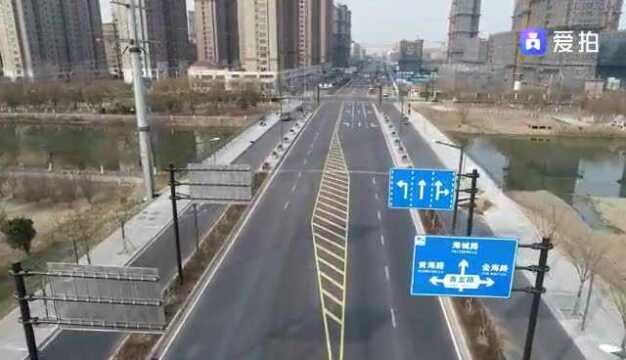 【四路三桥】赣榆苏海集团市政道路建设航拍现场,助力义塘片区等发展