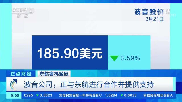 东航客机坠毁 21日波音公司与东方航空美股股价大幅下跌