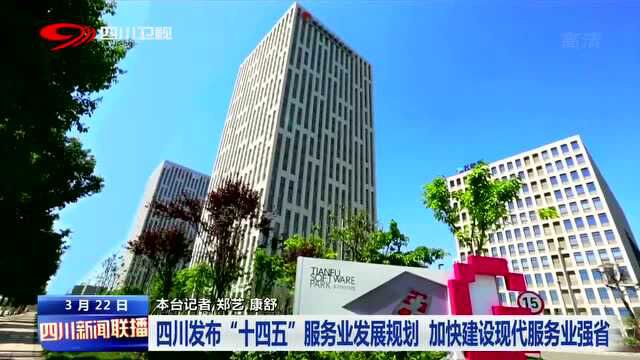 四川新闻联播丨加快建设现代服务业强省 我省这样“规划”