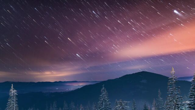 流星雨实拍