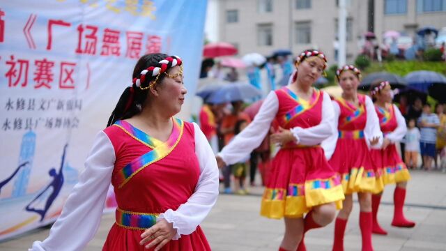 永修县广场舞展演虬津镇初赛区现场画面剪辑(上) 