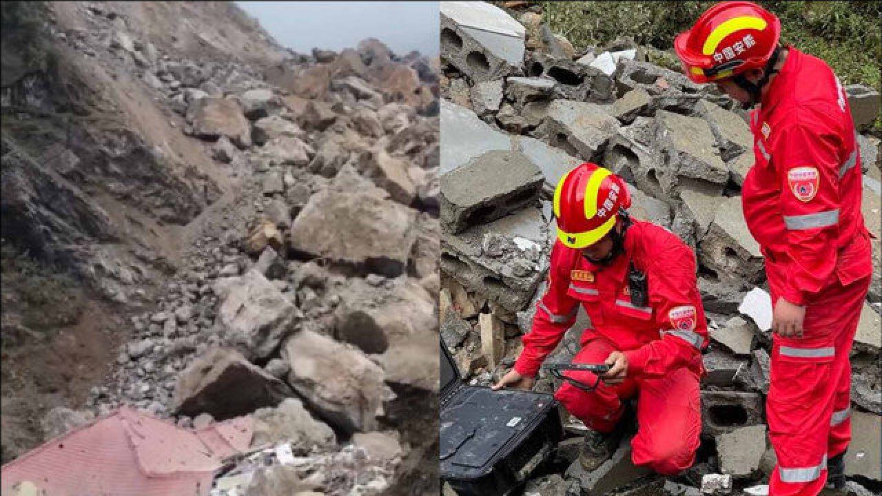 现场画面曝光!暴雨致重庆巫溪发生山体滑塌 初步统计5人失联