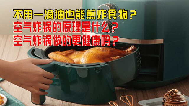 不用一滴油也能煎炸食物?空气炸锅的原理是什么?空气炸锅做的更健康吗?