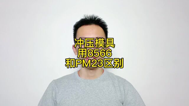 冲压模具用8566和PM23有什么区别?不锈钢冲头崩裂,8566效果不错