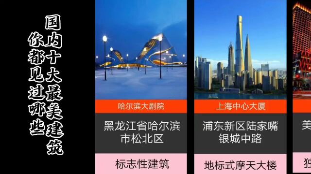 国内十大最美建筑