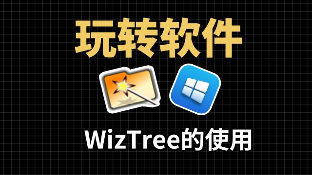 WizTree电脑磁盘空间分析神器 ,WizTree 4的安装和使用教程