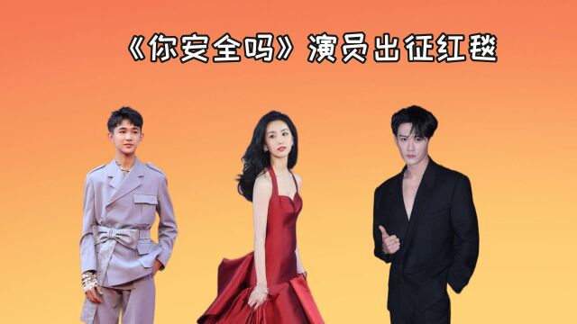 《你安全吗》演员出征红毯,思雅妩媚动人,周游青春活力,秦淮雅痞让人上头