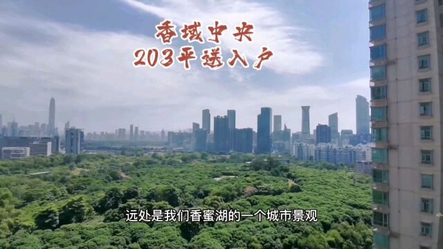 香蜜湖农科高端精品 香域中央203大平层送30平入户花园