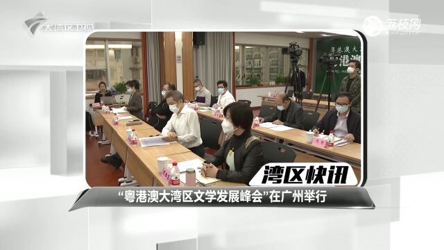 “粤港澳大湾区文学发展峰会”在广州举行