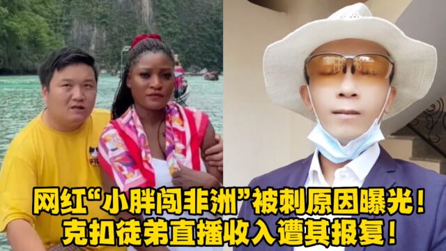 网红“小胖闯非洲”被刺原因曝光!克扣徒弟直播收入遭其报复!