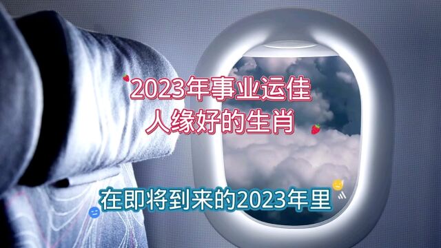 2023年事业运佳、人缘好的生肖