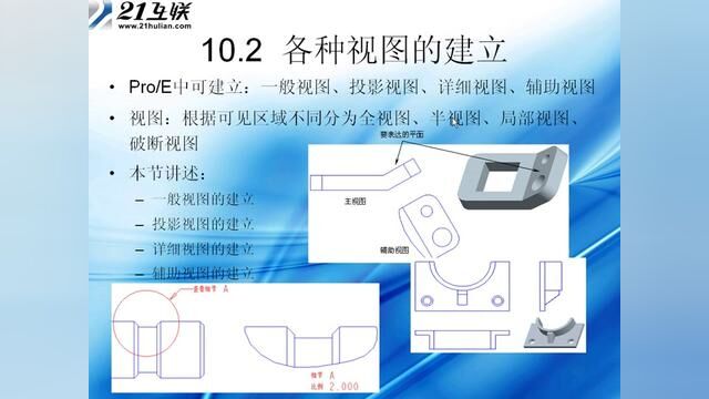 Proe 从入门到精通 92.一般视图的创建 #ug数控编程 #ug学习 #数控编程