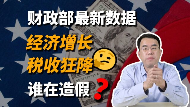 美国财政部最新数据出炉,税收狂降但经济却在增长,到底谁在造假?