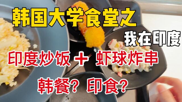 韩国大学食堂|今天是印度风味,满嘴阿三