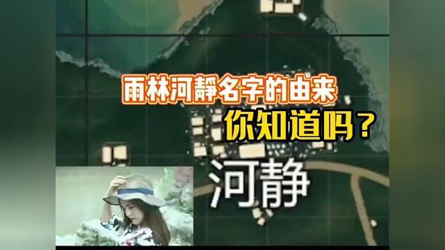 雨林河静名字的由来你知道吗 #和平精英