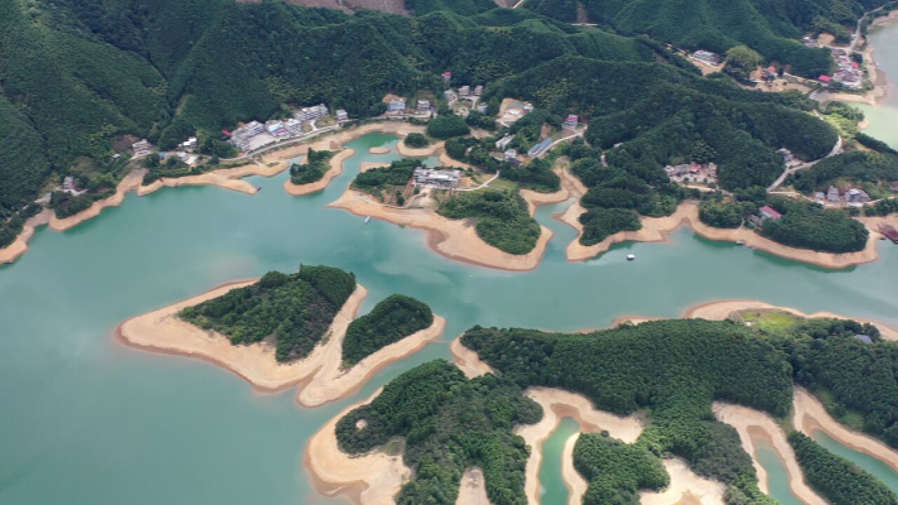 航拍“美丽河湖”丨常宁市洋泉水库:徜徉“天堂湖”之上 犹在画中游