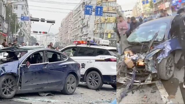 浙江瑞安警方通报特斯拉追尾公交车:三车受损,致1死1伤