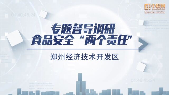 落实食品安全“两个责任” 郑州经济技术开发区开展食品安全专题督导调研