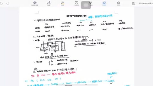 金华初三科学七日打卡04 混合气体的分析视频解析