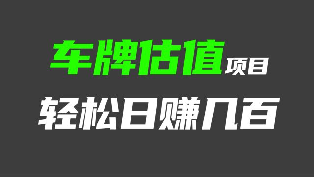 抖音直播变现,直播车牌估值玩法项目