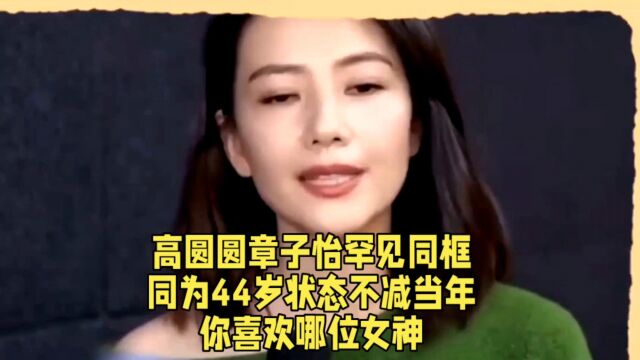 高圆圆章子怡罕见同框,同为44岁状态不减当年,你喜欢哪位女神.