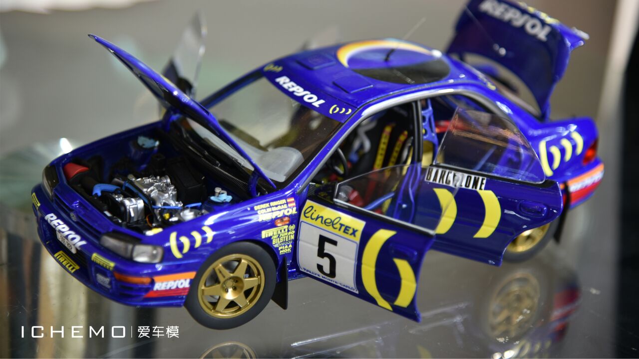 2023 中国模型展!Kyosho 1:18 合金全开 Subaru Impreza 装饰板样品