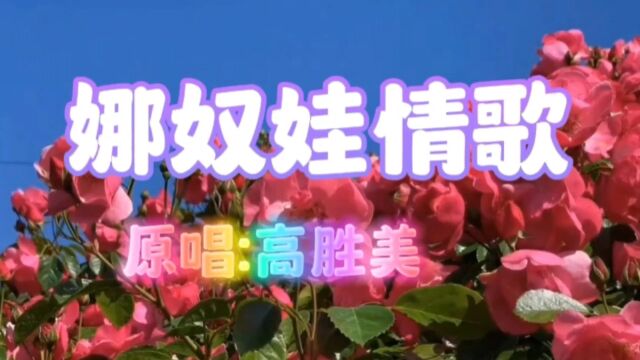 高胜美原唱《娜奴娃情歌》热情豪放高音节奏,欢快感很强的歌曲