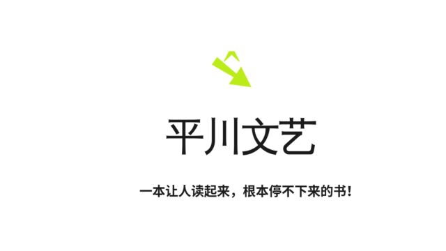 平川文艺,一本让人读起,根本停不下来的书!