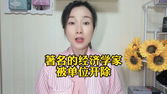 著名的经济学家被单位开除