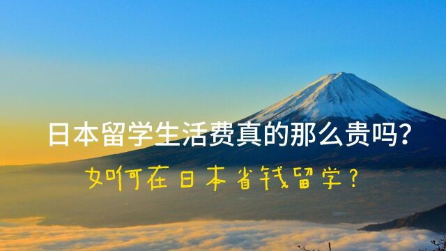 日本留学生活费真的那么贵吗?如何在日本省钱留学?