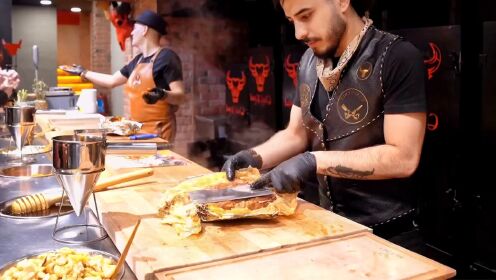 土耳其烤肉店 用炭火炙烤超过8个小时铸造的美味！