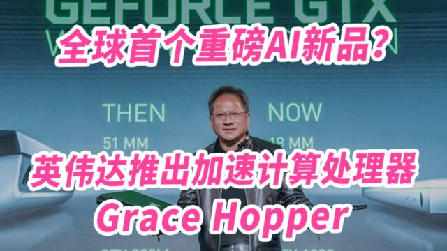 全球首个重磅AI新品?英伟达推出加速计算处理器Grace Hopper