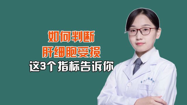 中医治肝病:如何判断肝细胞受损?这3个指标告诉你