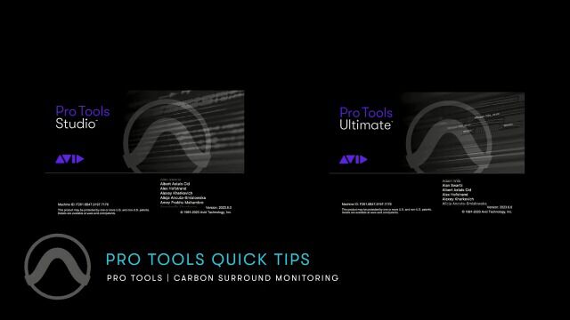 Pro Tools | Carbon Surround Monitoring 