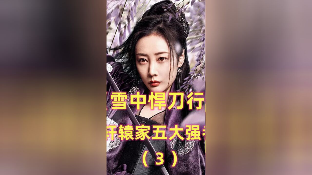 《雪中悍刀行》轩辕家五大强者:轩辕敬城隐忍几十年,女儿登上武评榜(下)