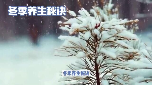 冬季养生三原则,让你无病无痛过冬