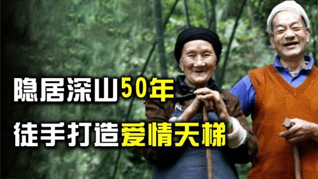 夫妻隐居深山50年,丈夫为方便妻子出行,在峭壁上手凿6208级天梯