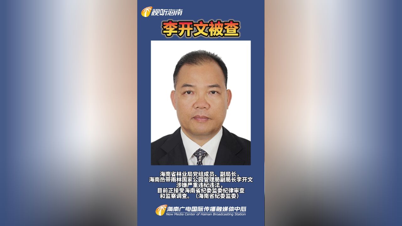 李开文被查