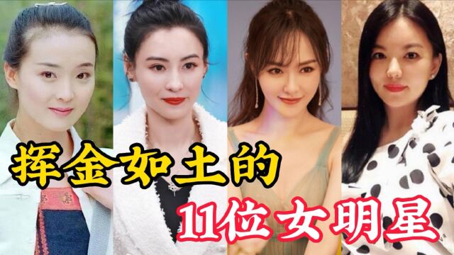 挥金如土的11位女明星,花钱如流水,你认识几位呢?