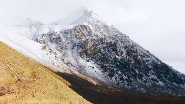 高山环绕终年积雪,红其拉甫壮美风景,每一帧都是“电脑桌面”