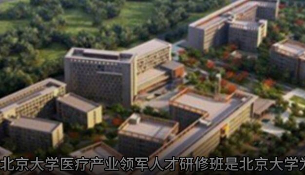 北京大学医疗产业领军人才研修班:培养医疗产业精英