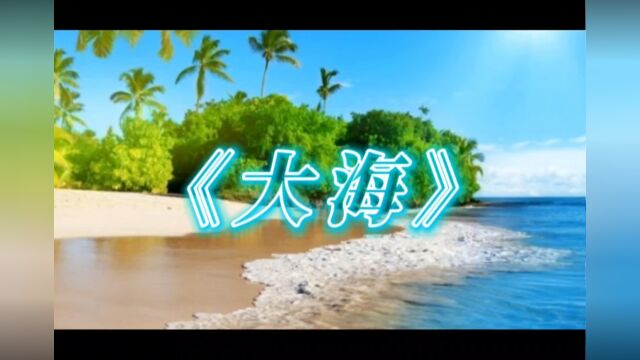 《大海》如果大海能够带走哀愁,请全部带走~