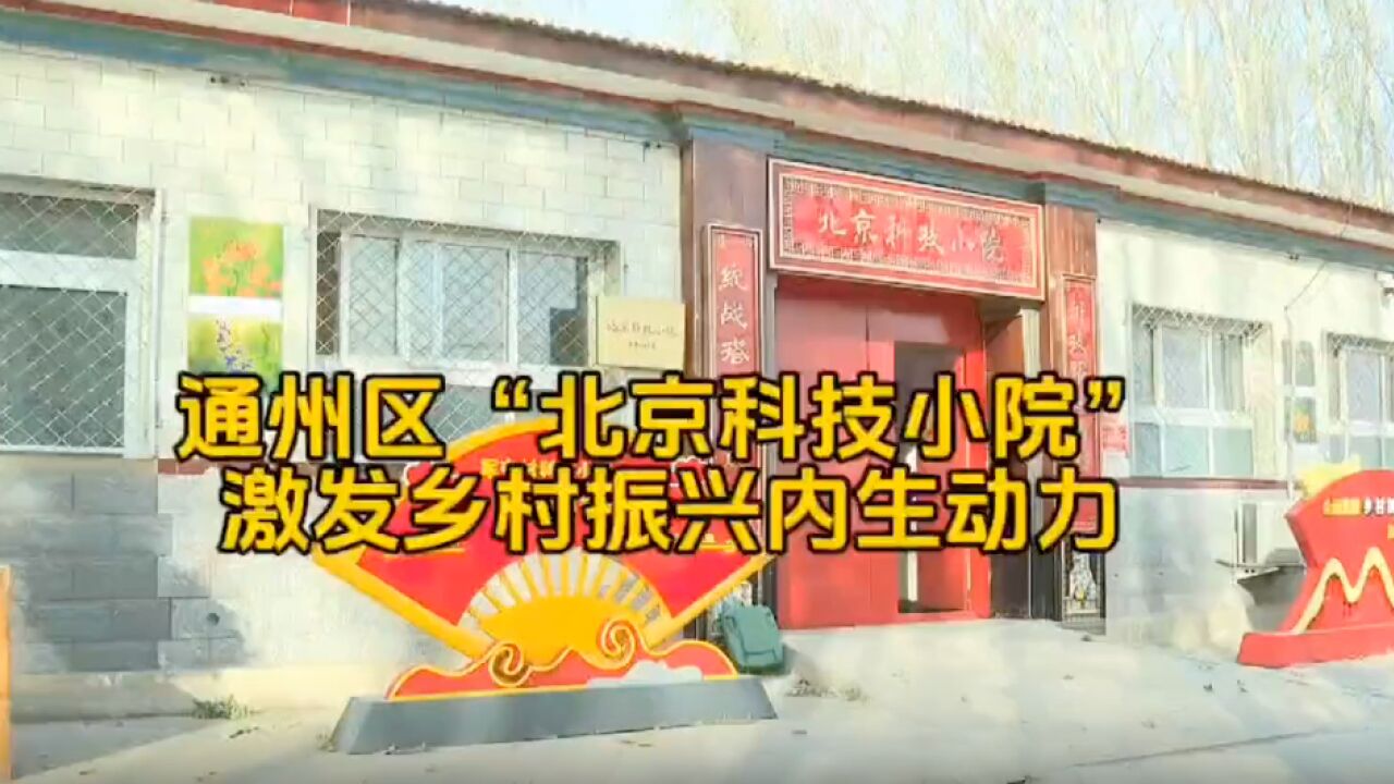 通州区“北京科技小院”激发乡村振兴内生动力