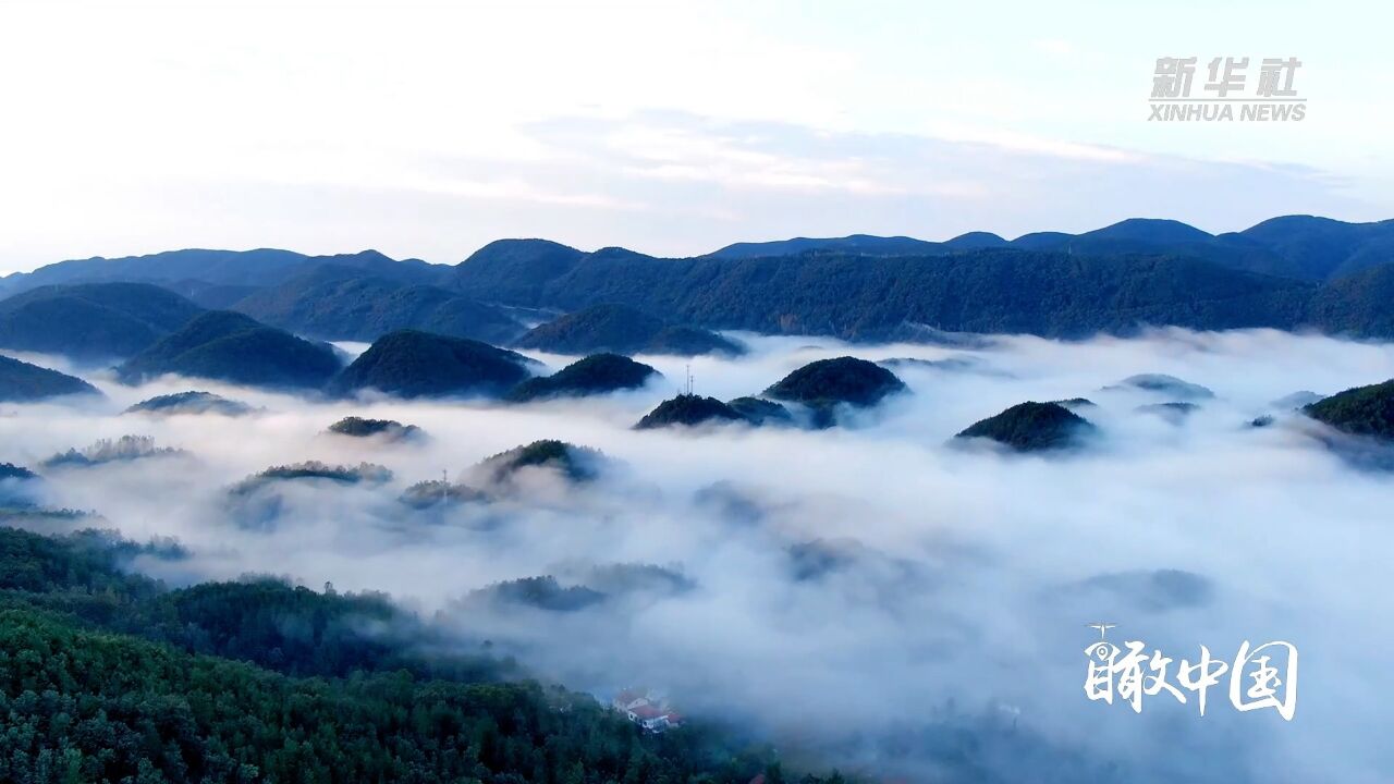 瞰中国|云海茫茫山如黛