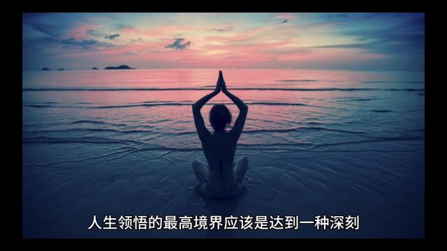 人生能领悟的最高境界是什么?