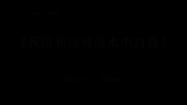 【小学主题班会】预防和应对洪水中自救(含教案课件) #小学主题班会