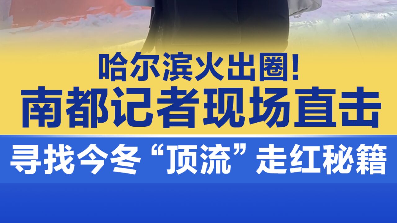 哈尔滨火出圈!南都记者现场直击,寻找今冬“顶流”走红秘籍