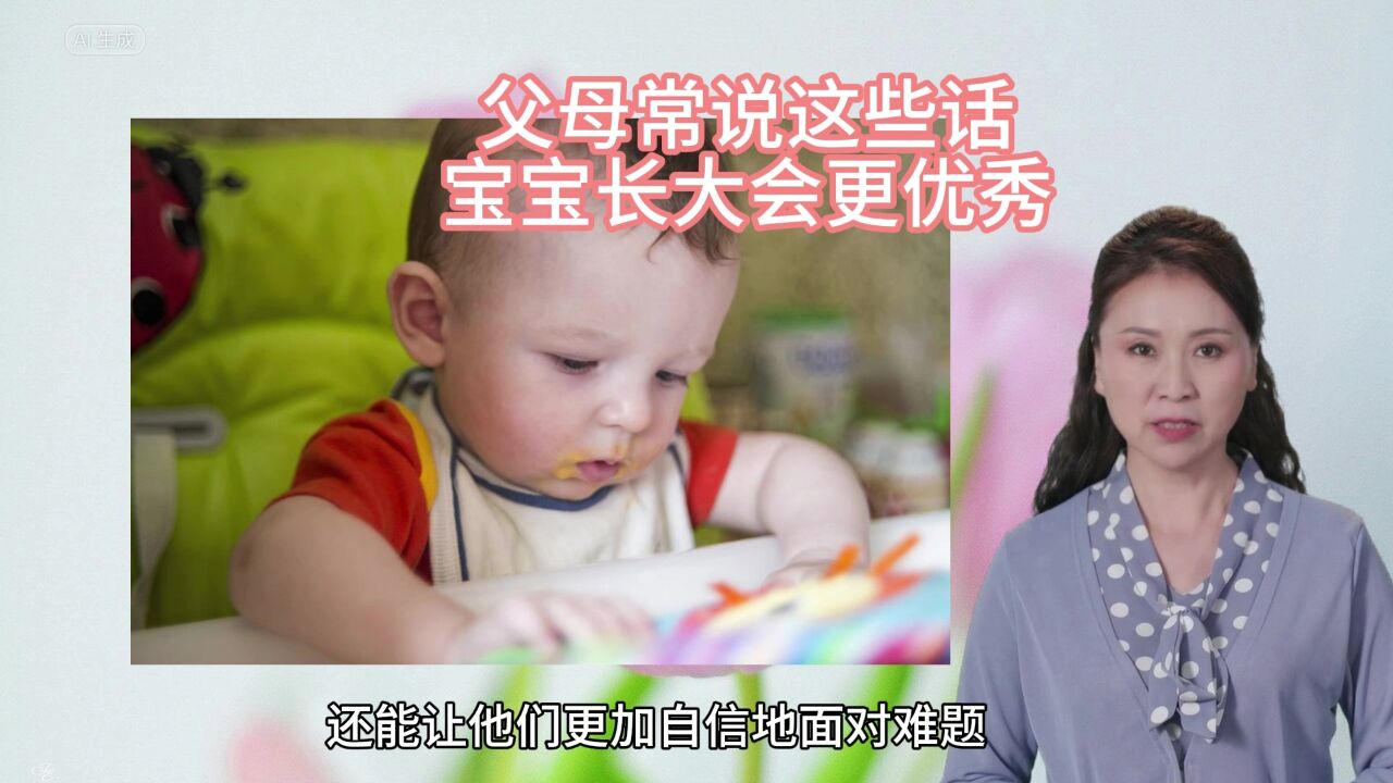 父母常说这些话,宝宝长大会更优秀